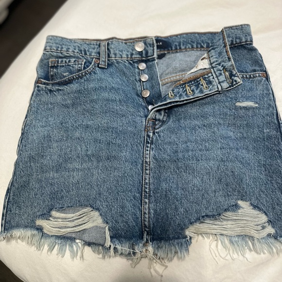 Aeropostale Blue Denim Midi Skirt - Picture 1 of 1